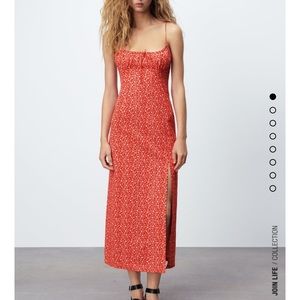 Zara Floral Midi Dress